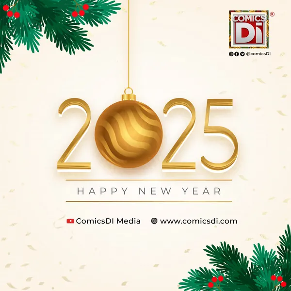 Happy New Year 2025, Social post · ComicsDI · Oluwaferanmi Iyiola