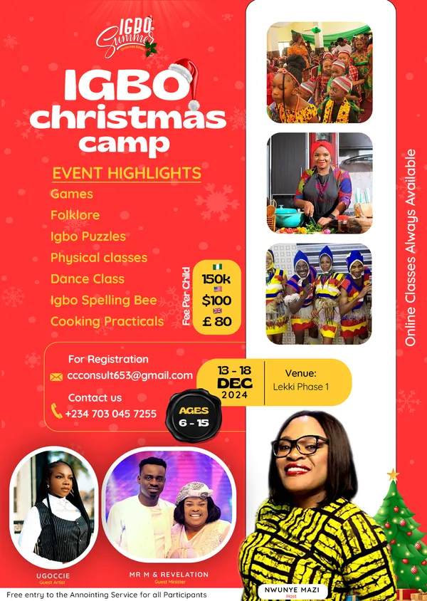 Igbo Christmas camp, Event poster · Oluwaferanmi Iyiola