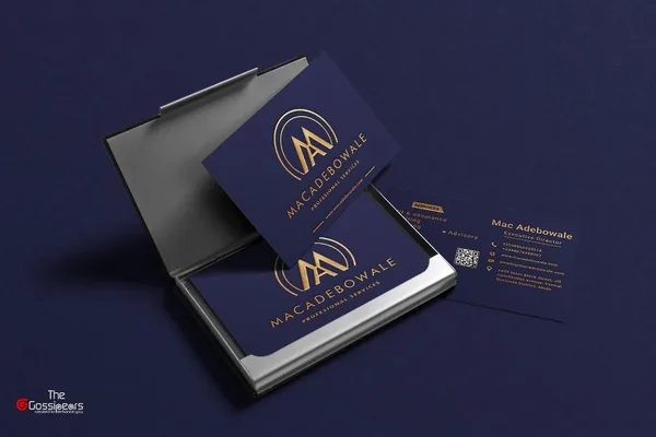 MacAdebowale, Identity and business cards · Oluwaferanmi Iyiola
