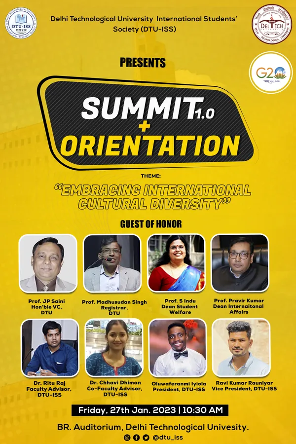 Summit 1.0, Event poster · DTU-ISS · Oluwaferanmi Iyiola