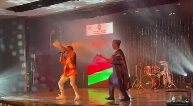 Live on the ICCR stage · iyiolastrings, Oluwaferanmi Iyiola