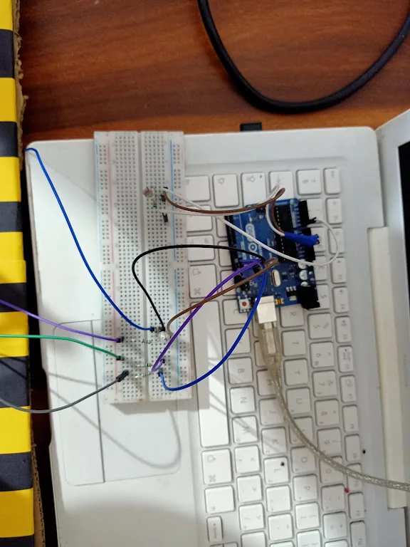 The Arduino and LDR wiring · Oluwaferanmi Iyiola